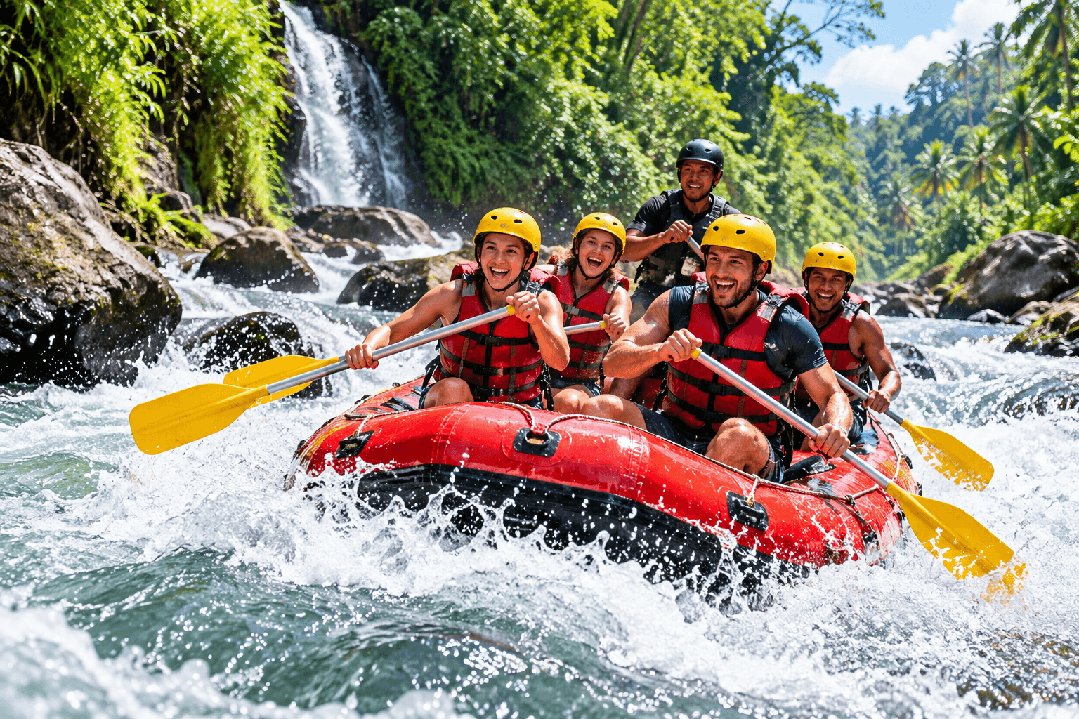 Thrilling Jungle River Rafting